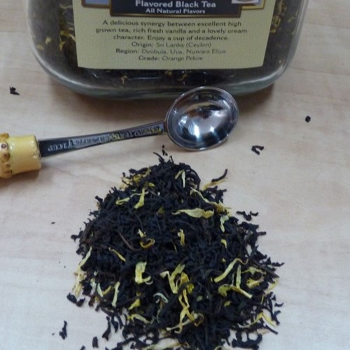 Thé noir crème vanille